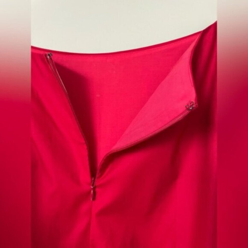 NEW Reformation Laguna Two Piece Matching Midi Skirt Set Lipstick Red US 2 UK 4 - Picture 13 of 14